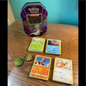 Pokémon Cards 80 lot Battle Styles + Tin & Coins